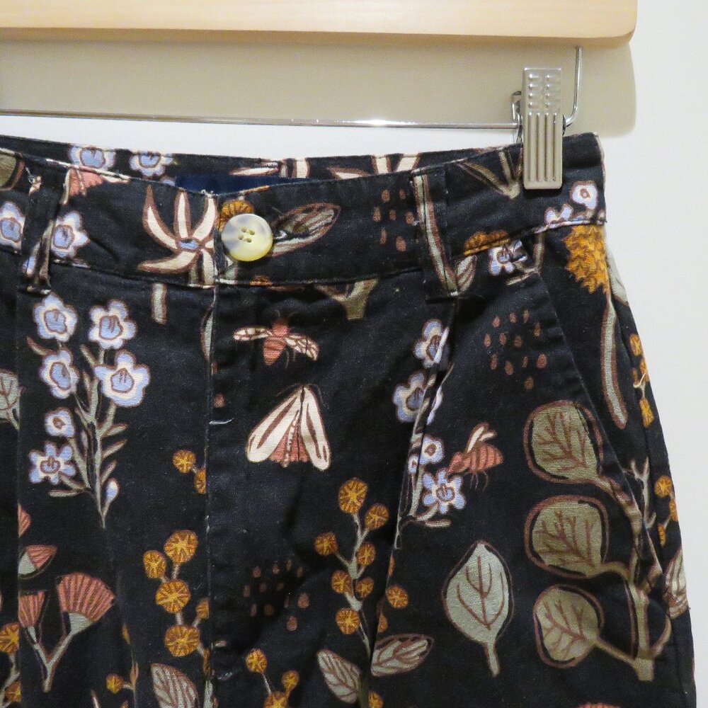 PRINCESS HIGHWAY X MODCLOTH Linen Blend Fauna Botanical Cropped Pull On Pants - Picture 4 of 15